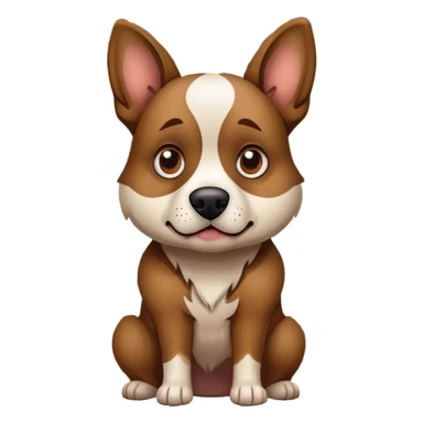 Ugly dog in front of a house sticker