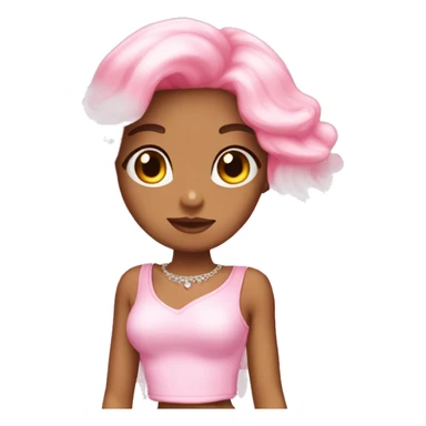 Cute pink coquette emojis aesthetic  sticker