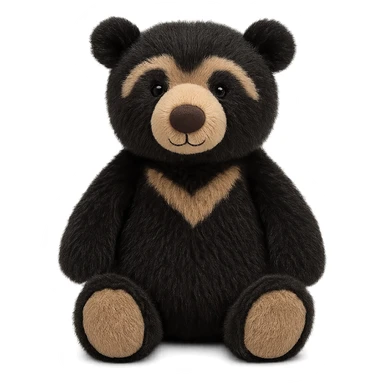 jellycat stuffed plush andean spectacled bear sticker