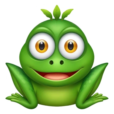 Una rana tocando las palmas sticker