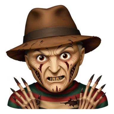 glitter claw freddy krueger sticker