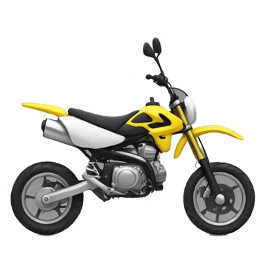 Yellow pitbike  sticker
