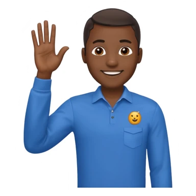 Black dude doing a salute emoji  sticker