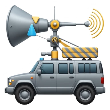 vehicle with electronic warfare equipment without gun sticker