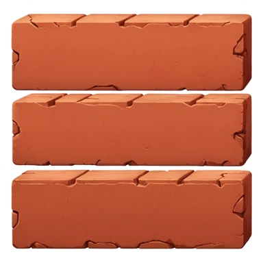 One line two bricks in right and left horizontal  sticker