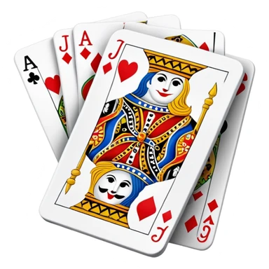 Canasta card game with wild cards and jokers sticker