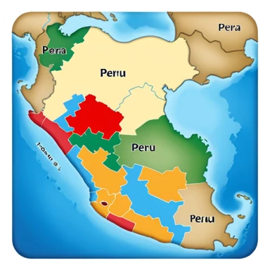 I want that you generate a correctly Peru map sticker