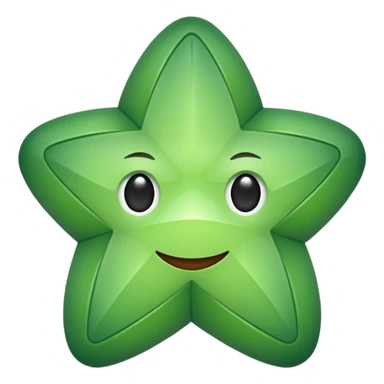 Étoile vert sauge sticker