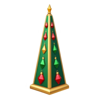 Christmas obelisk sticker