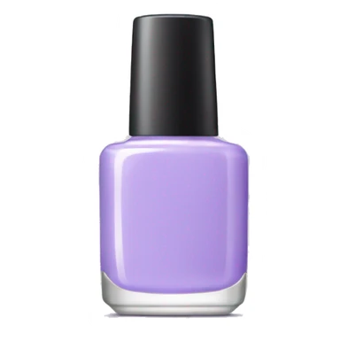 Light purple nail polish bottle sticker