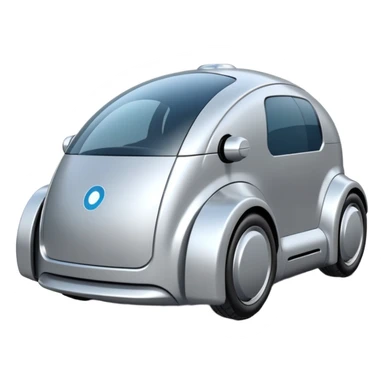 future delivery car robot sticker