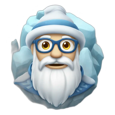 cool Father Frost Rock sign sticker