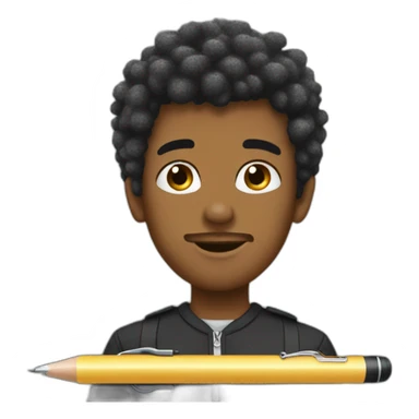 sparkles on pen and paper sticker