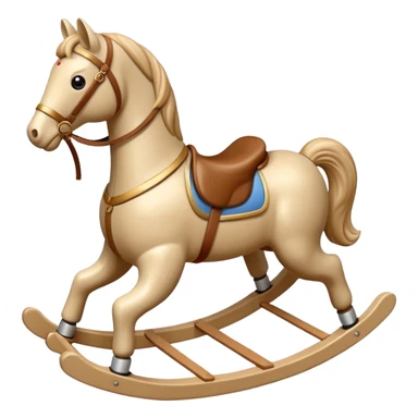 beige Rocking Horse sticker