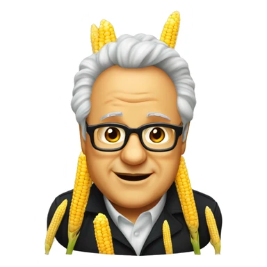 Danny devito as n ear of corn sticker