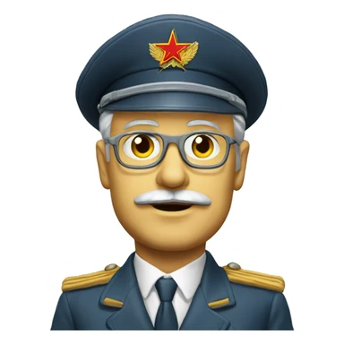 soviet engineer diplomat full scale photoealistic serious sticker