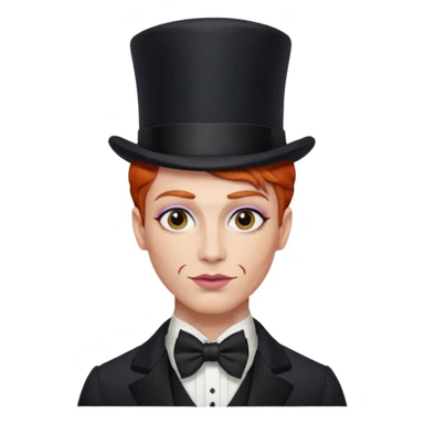 redhead drag king fabulous makeup sticker