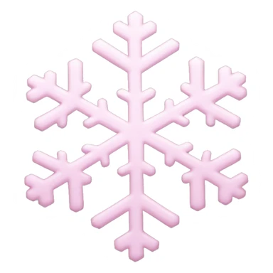 Light pink snowflake sticker