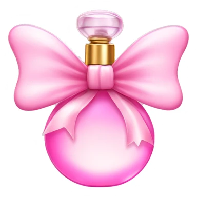 Fairy light pink perfume with bow sticker