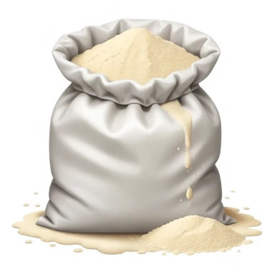 open bag of flour sticker
