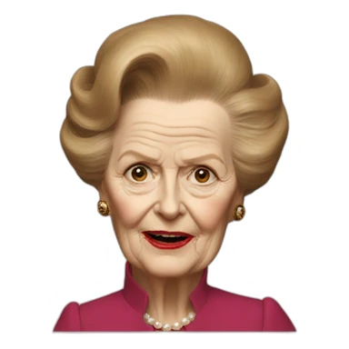 margaret thatcher devil sticker