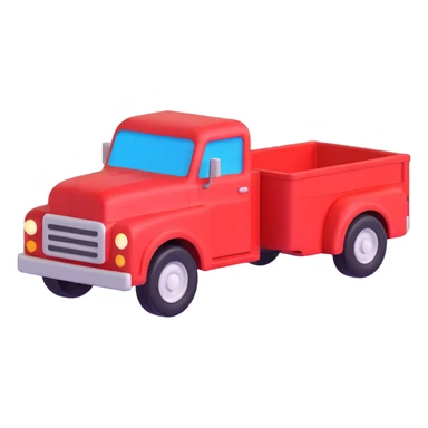 generate me a 3D red truck shawarma sticker