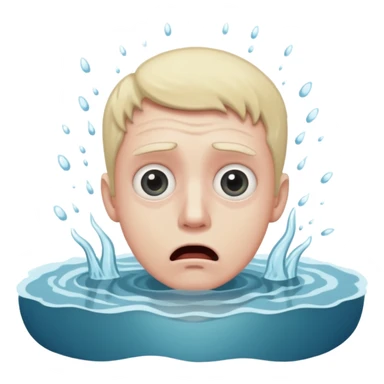 man drowning sticker