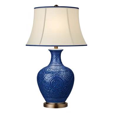 blue table lamp  sticker