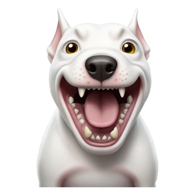 Bull terrier shark angry   sticker