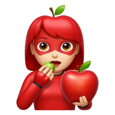 Android a estátua ocorrendo comendo maçã sticker