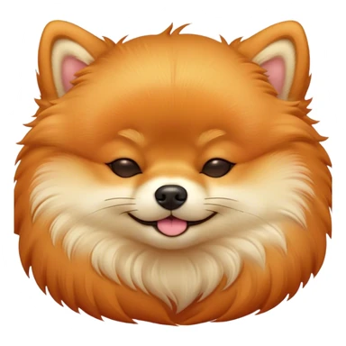 Meme-Worthy Cute Sleeping Orange Pomeranian Portrait Emoji, Head resting peacefully with a contented smile, showcasing a delightfully compact build and a luxuriously soft, fluffy orange Fur, eyes shut in a serene nap, Simplified yet hilariously adorable features, highly detailed, glowing with a soft, drowsy light, high shine, relaxed and utterly lovable, stylized with an air of playful laziness, bright and heartwarming, soft glowing outline, capturing the essence of a comically sleepy companion, so meme-worthy it feels like it could instantly become the next viral sensation of adorable slumber! sticker