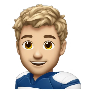 Antoine Dupont a player rugby is happy sticker