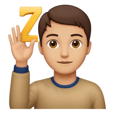 replace the ice cream with the numbers 6 and 7 holding his hands doing this emoji 🫴 and the left is the same emoji but flipped sideways then make the emojis 6️⃣7️⃣ go in each so six gos in the left hand and seven goes in the right hand sticker