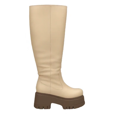 beige chunky knee high boot sticker