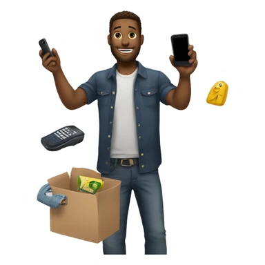 Ryan vanHorn buying a new phone sticker