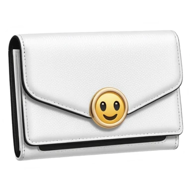 glitter white wallet sticker