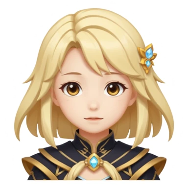 Cute Lumine from Genshin Impact in Photorealistic Hoyoverse Anime Style  sticker