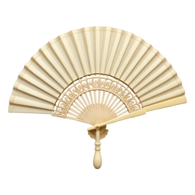 Fan: An open, handheld fan, often associated with opera or classic theatre sticker