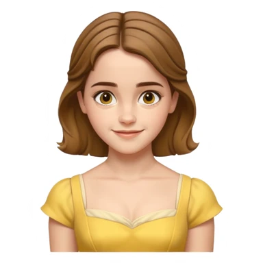 emma watson as belle Cinematic Realistic sticker