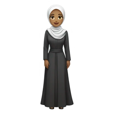 hijabi woman as a pretty girl boss sticker