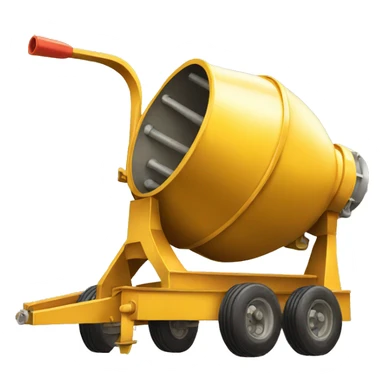 golden cement mixer  sticker