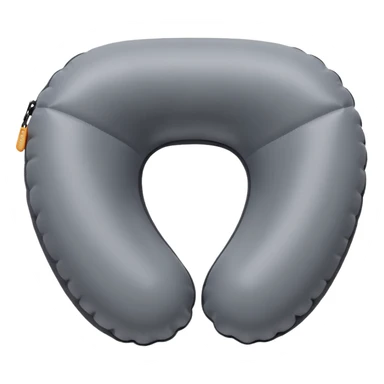 A compact inflatable travel pillow with a sleek surface and adjustable firmness. sticker