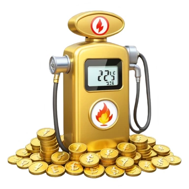 Crypto Gas fee sticker
