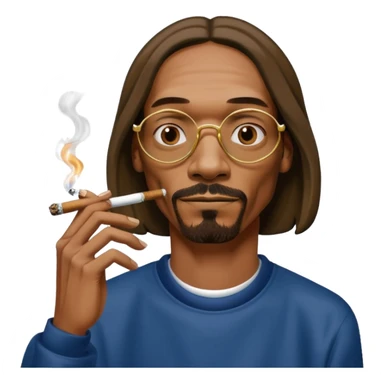 snoop dogg smoking a blunt  sticker