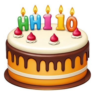 Caking saying hi sticker