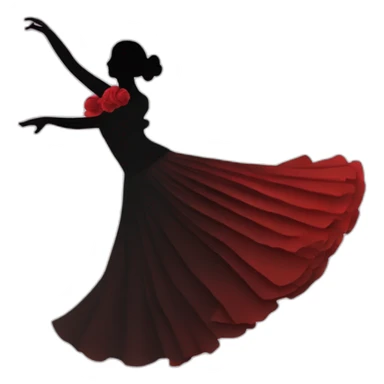 Silueta debailaores de flamenco  sticker