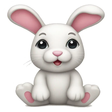 Bunny teddy sticker