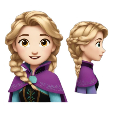 Anna from frozen sticker
