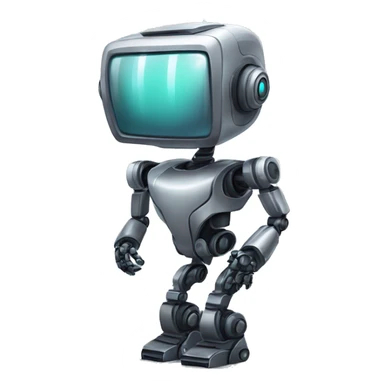 fancy stylish techy ai robot standing like this 🤷‍♂️ sticker