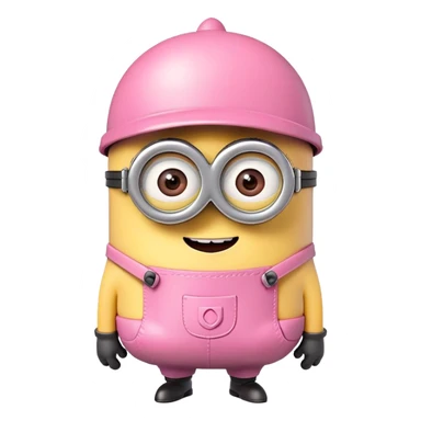 cute minion pink sticker